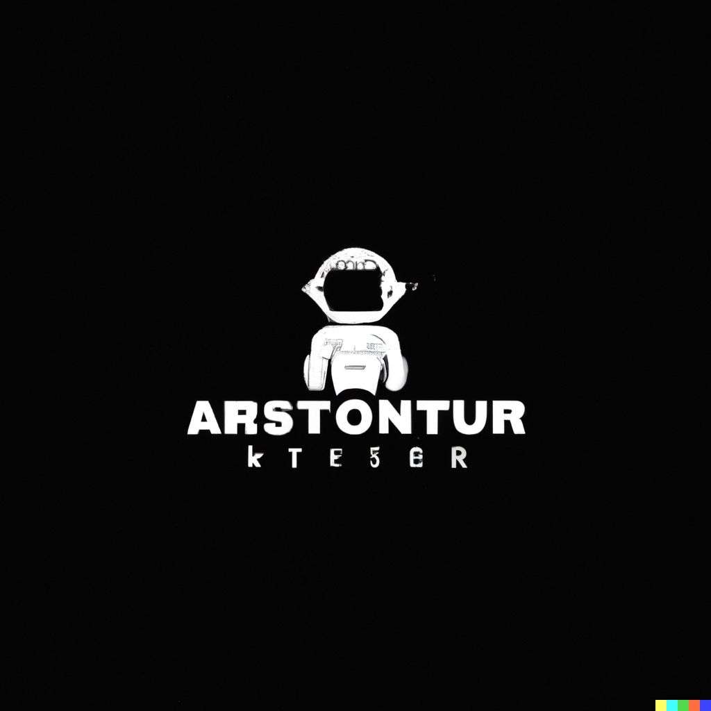 an astronaut, auto company logo design